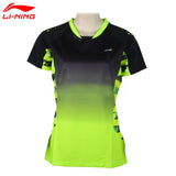 Li-Ning Women's Professional Badminton Shirts Quick Dry Li Ning Breathable Jersey Sports Athletic T-Shirt Lining Tops AAYK128