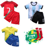HIMIPOPO 2017 Children Football Sets Short Boys Sports Clothing