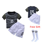 HIMIPOPO 2017 Children Football Sets Short Boys Sports Clothing