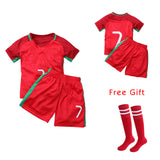 HIMIPOPO 2017 Children Football Sets Short Boys Sports Clothing