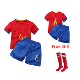 HIMIPOPO 2017 Children Football Sets Short Boys Sports Clothing