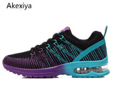 Akexiya New Women Men Sneakers Summer Breathable Mesh Sport Shoes Air Cushioning Women Running Shoes