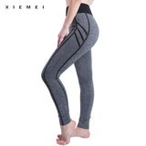 Women high waist Slim Elasticity sporting leggings Workout active Sportswear jeggings sweat pants femme calzas women fitness