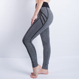 Women high waist Slim Elasticity sporting leggings Workout active Sportswear jeggings sweat pants femme calzas women fitness