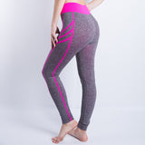 Women high waist Slim Elasticity sporting leggings Workout active Sportswear jeggings sweat pants femme calzas women fitness