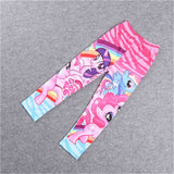Girls Pony Tracksuit for Girls Cotton Print T Shirt and Legging Sportswear Costume