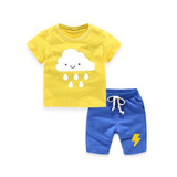 Kids Blue Cloth Set Casual t Shirt+Pant