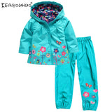 Spring Children Clothing Sets Sport Suit Tracksuit For Girls Clothes Suits Raincoat Coats Jackets Costume For Girls Kids Clothes