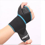 AOLIKES 2 Pcs/lot Sports Wrist Bands Wrist Support Strap Wraps Hand Sprain Recovery Wristband For Cycling Tennis Gym Accessories