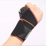 AOLIKES 2 Pcs/lot Sports Wrist Bands Wrist Support Strap Wraps Hand Sprain Recovery Wristband For Cycling Tennis Gym Accessories