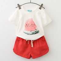 Menoea 2017 Brand Children Clothes Fashion Style Kids Girls Clothing Sets Summer New short Sleeve T-Shirt+Pant Dress 2Pcs