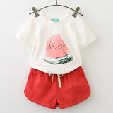 Menoea 2017 Brand Children Clothes Fashion Style Kids Girls Clothing Sets Summer New short Sleeve T-Shirt+Pant Dress 2Pcs