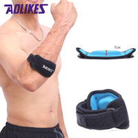 AOLIKES 1 Pcs Fitness Elbow Pad Tennis Badminton Coderas Muscle Pressurized Protective Adjustable Men Women Sports Safety