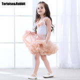 Girls Clothes Set Sport Suit Pettiskirt Sets 2Pcs Kids Floral Fluffy Tutu Skirt & Vest Princess Birthday Party Ballet Dance Wear