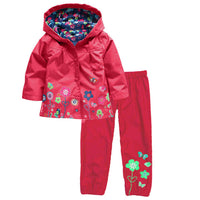 Spring Children Clothing Sets Sport Suit Tracksuit For Girls Clothes Suits Raincoat Coats Jackets Costume For Girls Kids Clothes