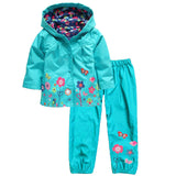 Spring Children Clothing Sets Sport Suit Tracksuit For Girls Clothes Suits Raincoat Coats Jackets Costume For Girls Kids Clothes