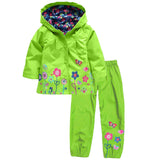 Spring Children Clothing Sets Sport Suit Tracksuit For Girls Clothes Suits Raincoat Coats Jackets Costume For Girls Kids Clothes