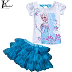 Summer Girls Sport Suit Fashion MOANA Girls Clothes Sets For Children Clothing Sets Short Sleeve Kids Clothes 3 4 5 6 7 8 Years