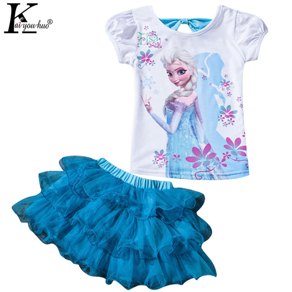 Summer Girls Sport Suit Fashion MOANA Girls Clothes Sets For Children Clothing Sets Short Sleeve Kids Clothes 3 4 5 6 7 8 Years