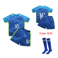 HIMIPOPO 2017 Children Football Sets Short Boys Sports Clothing