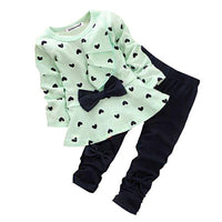 Girls Cotton Spring Autumn sport suit