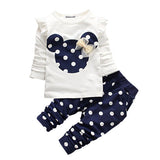 Girls Cotton Spring Autumn sport suit