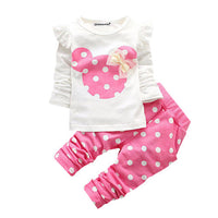 Girls Cotton Spring Autumn sport suit