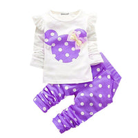 Girls Cotton Spring Autumn sport suit
