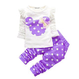 Girls Cotton Spring Autumn sport suit