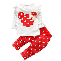 Girls Cotton Spring Autumn sport suit