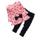 Girls Cotton Spring Autumn sport suit