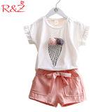 Children Hello Kitty Sets Girls Sport Clothing Set