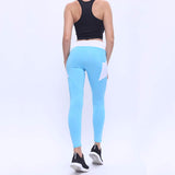 Heart Pattern Side Pocket Splice Sporting Leggings Harajuku Athleisure Fitness Clothing Sportswear Elastic Waist Gyming Leggins