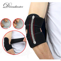 1 PC Adjustable Elbow Brace Wrap Strap With Spring Badminton Cycling Basketball Elbow Pads Arm Protectors Tennis Accessories
