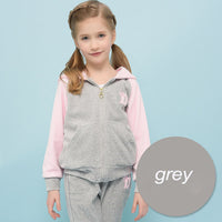 Spring Autumn Girls Sports Suit Set Velet Children Clothing Sets Kids Sportswear Big Girls Hoodies Jacket & Pants 4-15Y DQ196