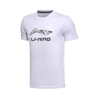 Li-Ning Men's Summer 100% Cotton Training T-shirts Sweat Absorbed Breathable Jersey LiNing Short Fitness Sports Tops Tee AHSM173