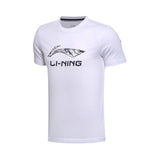 Li-Ning Men's Summer 100% Cotton Training T-shirts Sweat Absorbed Breathable Jersey LiNing Short Fitness Sports Tops Tee AHSM173