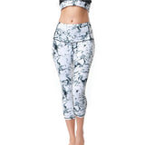 X-HERR New Arrival Capri Trousers Women Pants Elastic Quick-dry Exercise Sports Clothing Casual Outdoor Black/Marble Yoga Pants