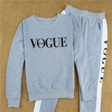 Women Two Piece Set Vogue Sportswear Suit Casual Tracksuit Long Sleeve Sporting Outfit