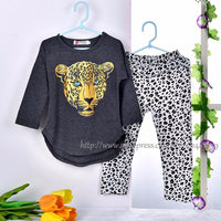 Toddler Girls Clothing Sets 2017 Autumn Winter Children Girls Clothes T-shirt+Pants Christmas Outfits Kids Girls Sport Suit