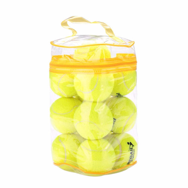 REGAIL 12pcs/set Brand High Elasticity Tennis Training Ball High Quality Rubber Woolen Tennis Balls Sport Training Competition