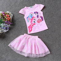 LZH Children Girls Clothing Sets 2017 Summer Girls Clothes T-Shirt+Skirt Outfits Christmas Costume Kids Clothes Girls Sport Suit