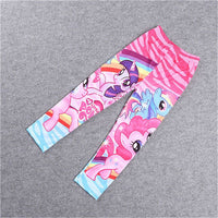 Girls Pony Tracksuit for Girls Cotton Print T Shirt and Legging Sportswear Costume