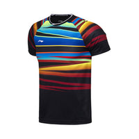 Li-Ning Original Men AT DRY Badminton Shirts Breathable Light T-Shirts Competition Top Comfort LiNing Sports Tee AAYM075