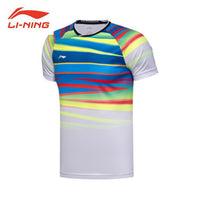 Li-Ning Original Men AT DRY Badminton Shirts Breathable Light T-Shirts Competition Top Comfort LiNing Sports Tee AAYM075